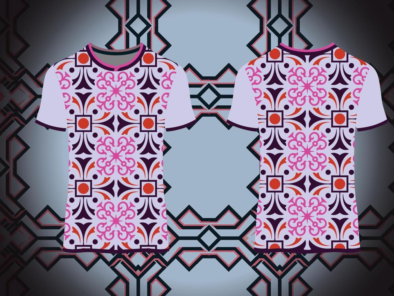 Decorative Ornamental T-shirt Pattern vector