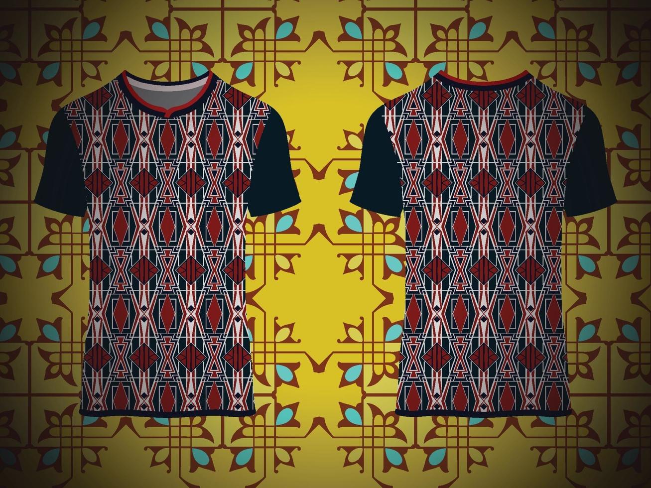 Decorative Ornamental T-shirt Pattern vector