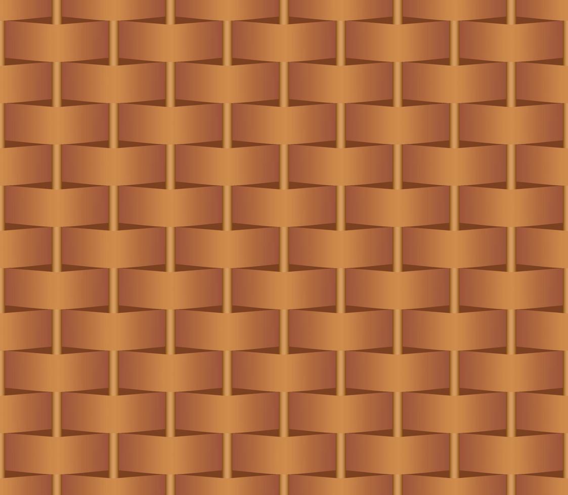 brown wicker basket seamless pattern vector