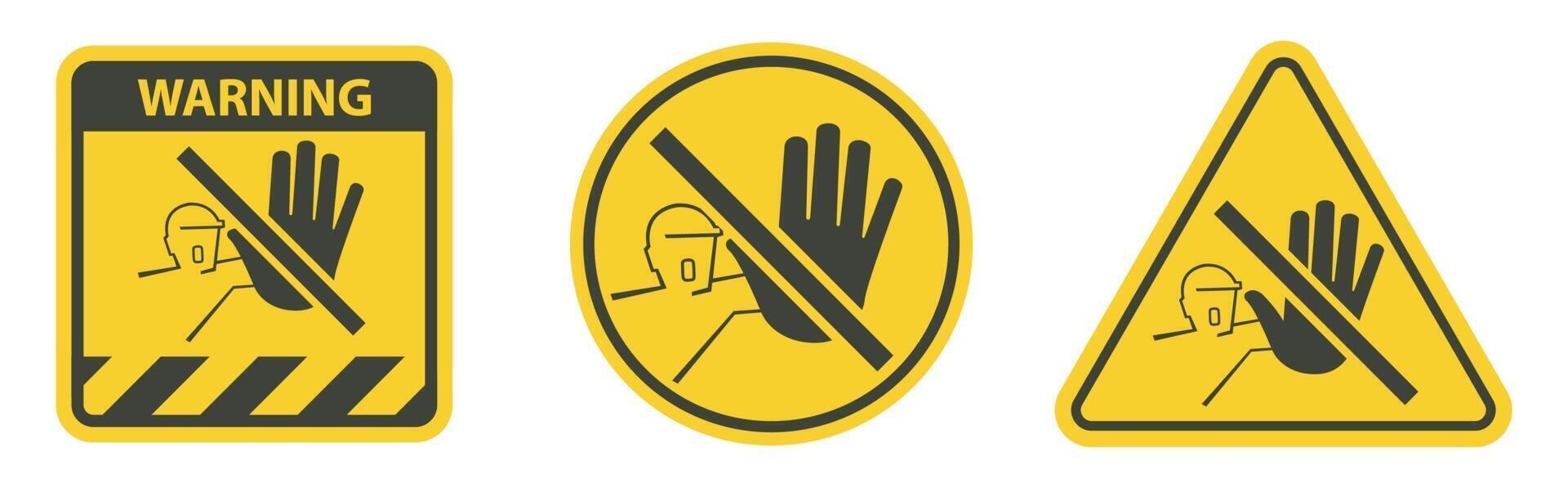 Do Not Touch,No Acces Sing vector