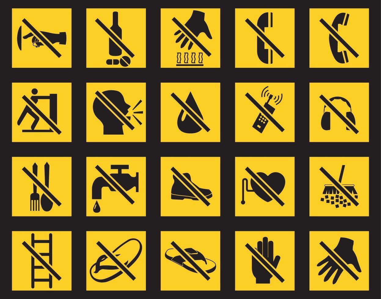 Prohibition sign on white background vector