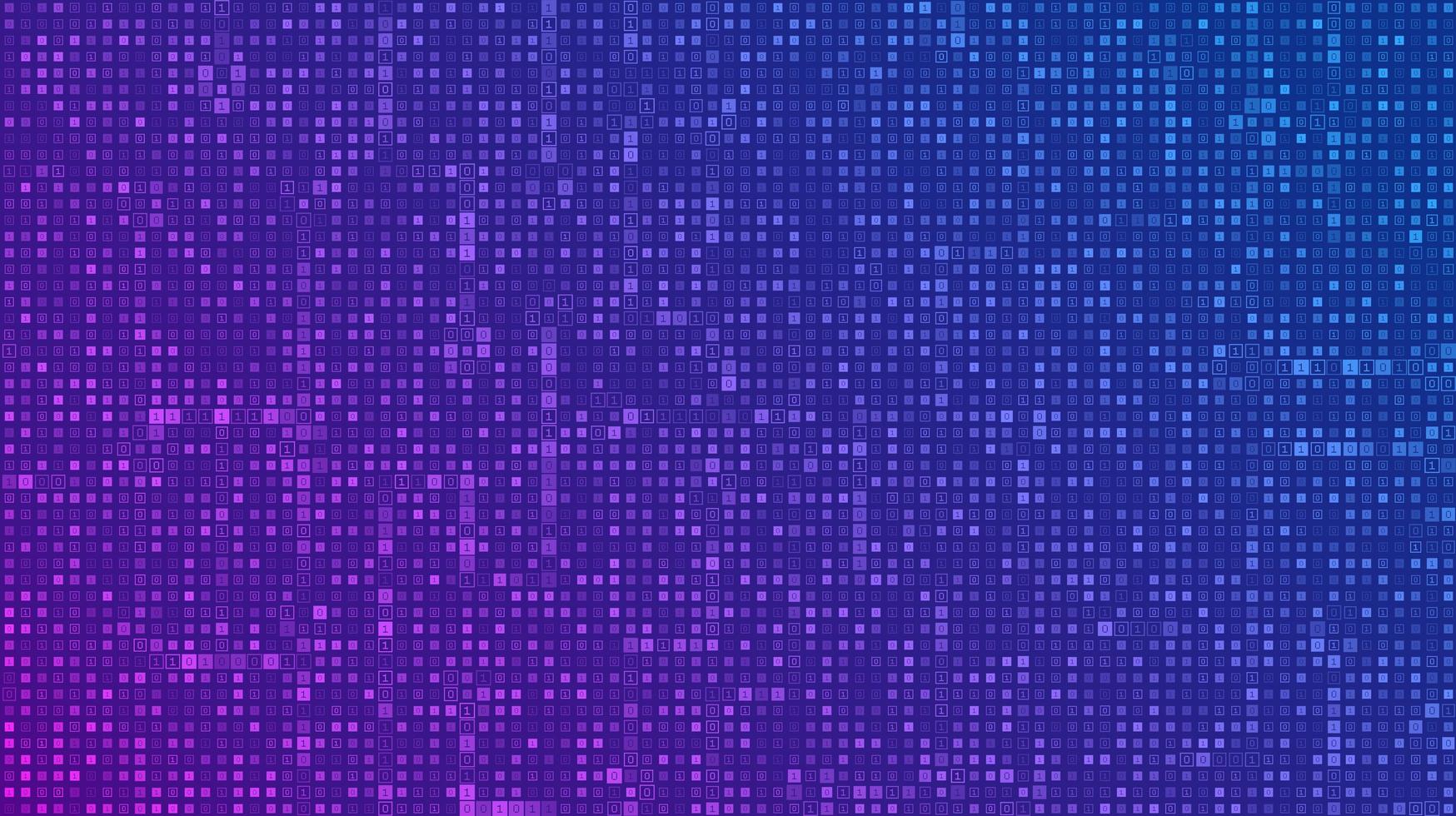 Binary code background. Digital binary data and streaming digital vector