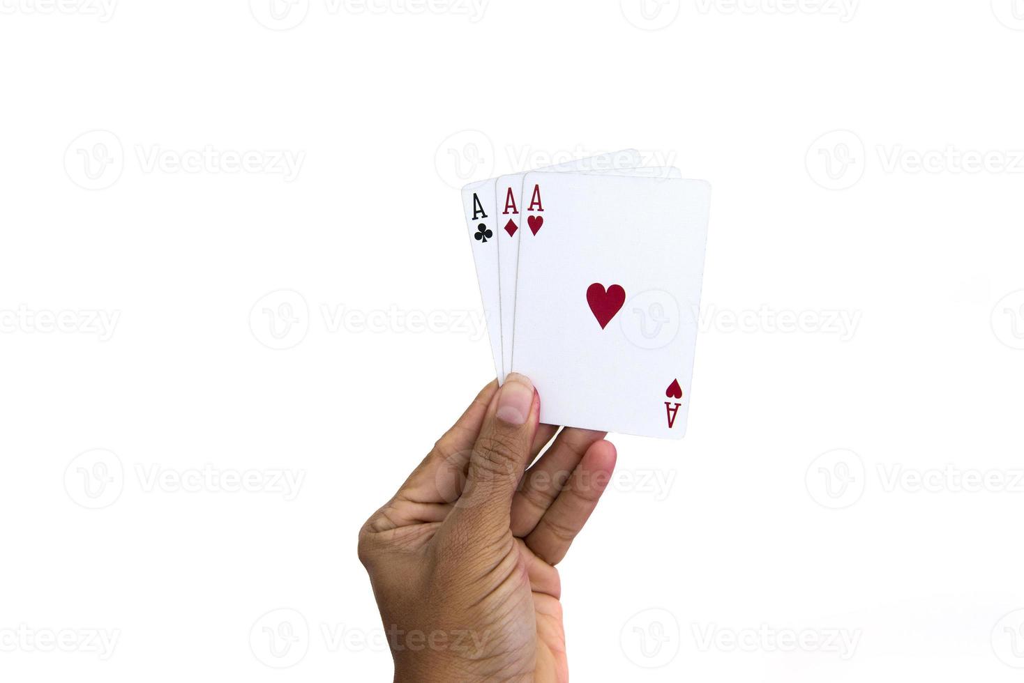 Playing cards background photo