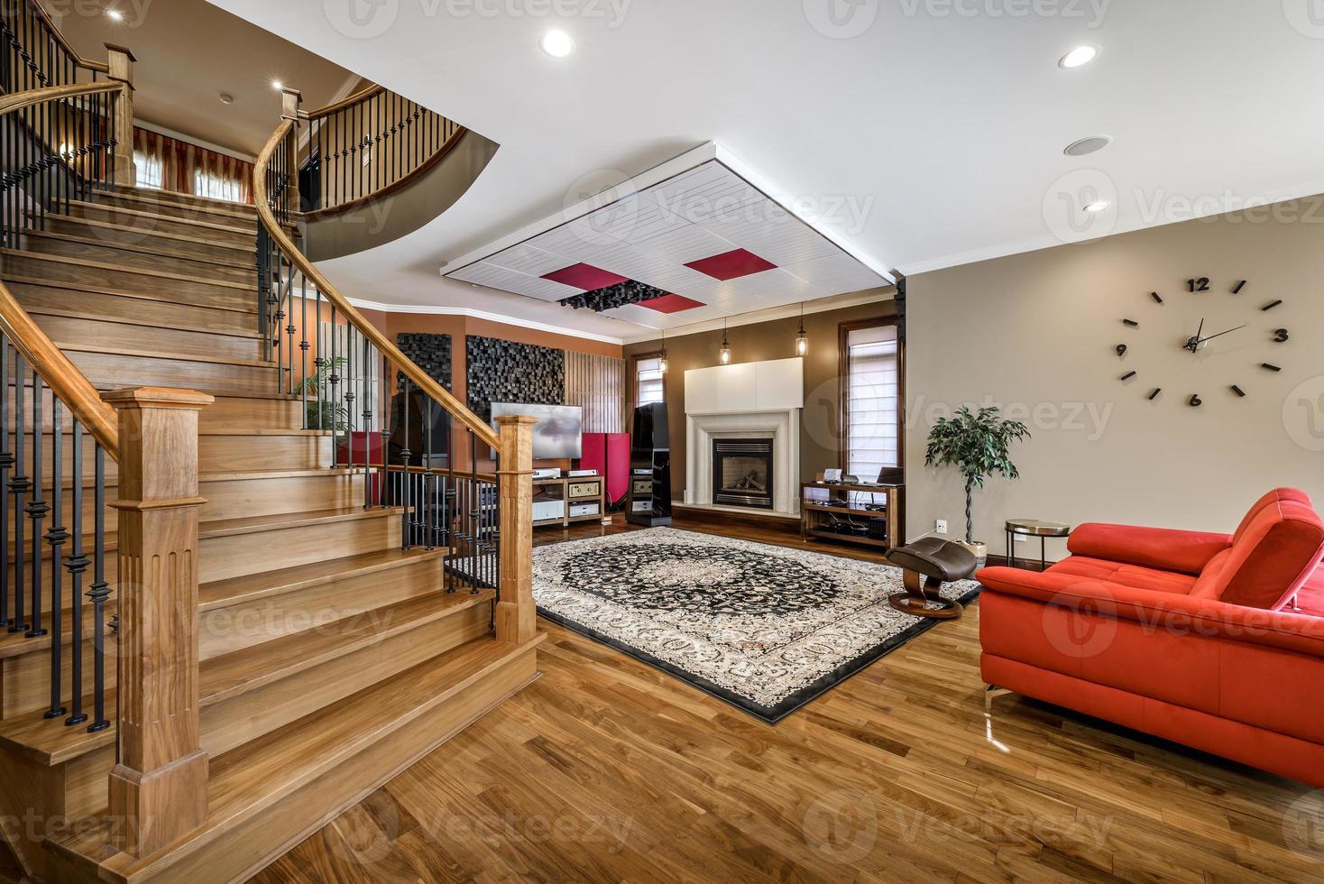 Luxury Canadian House with hard wood floors and stair cases photo