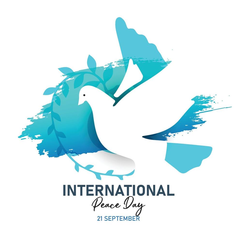 International peace day. Illustration concept present peace world. vector