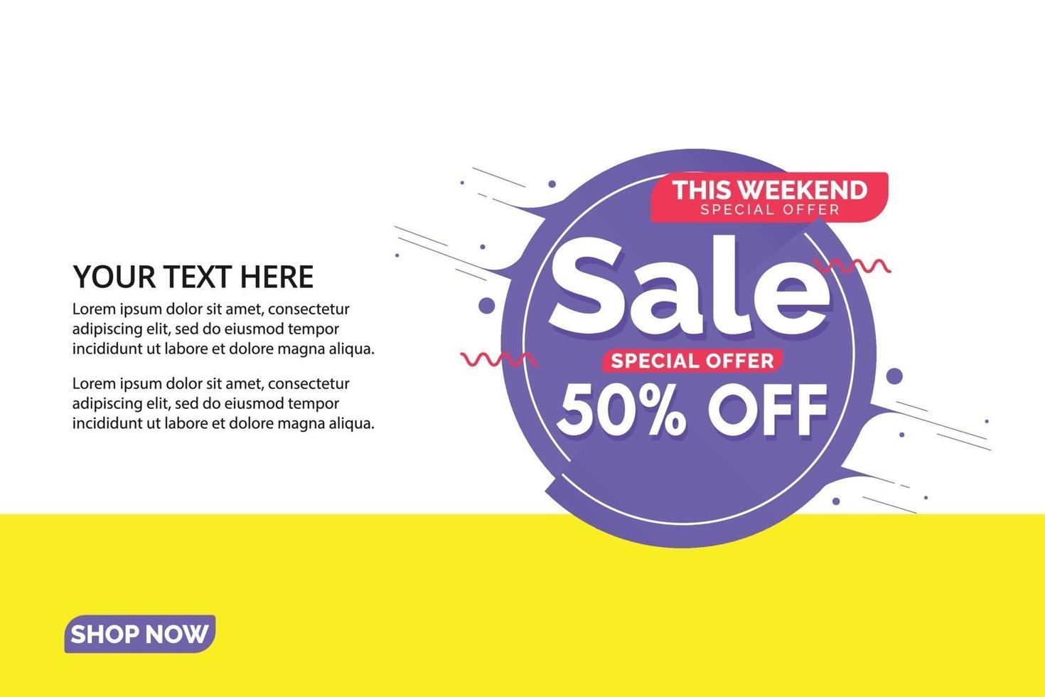 Sale design banner templates. vector