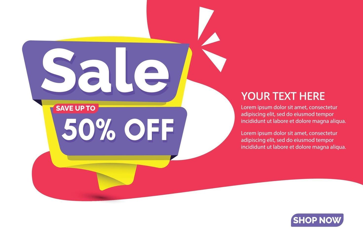 Sale design banner templates. vector