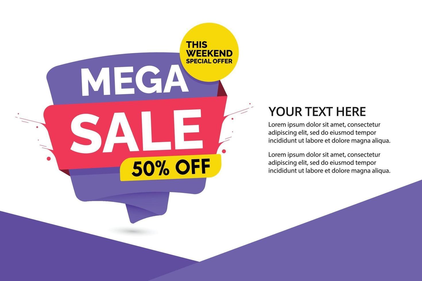 Sale design banner templates. vector