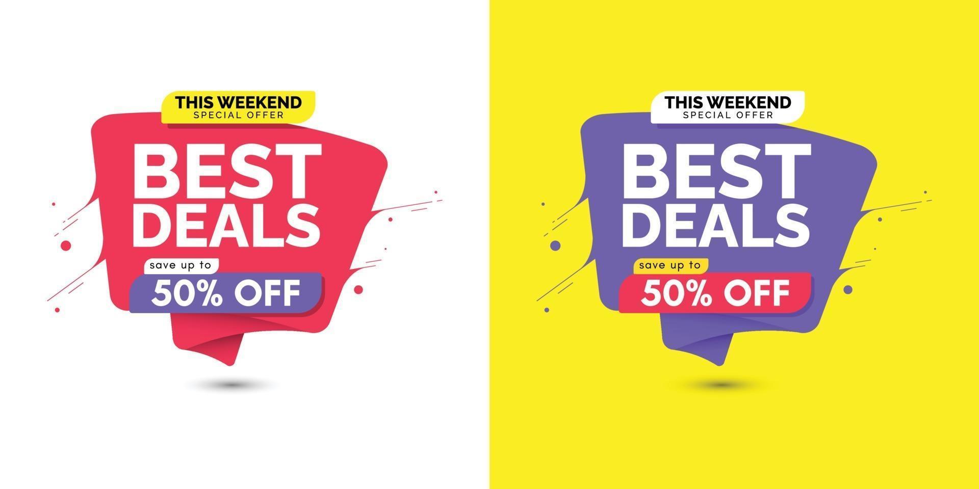 Sale design banner templates. vector