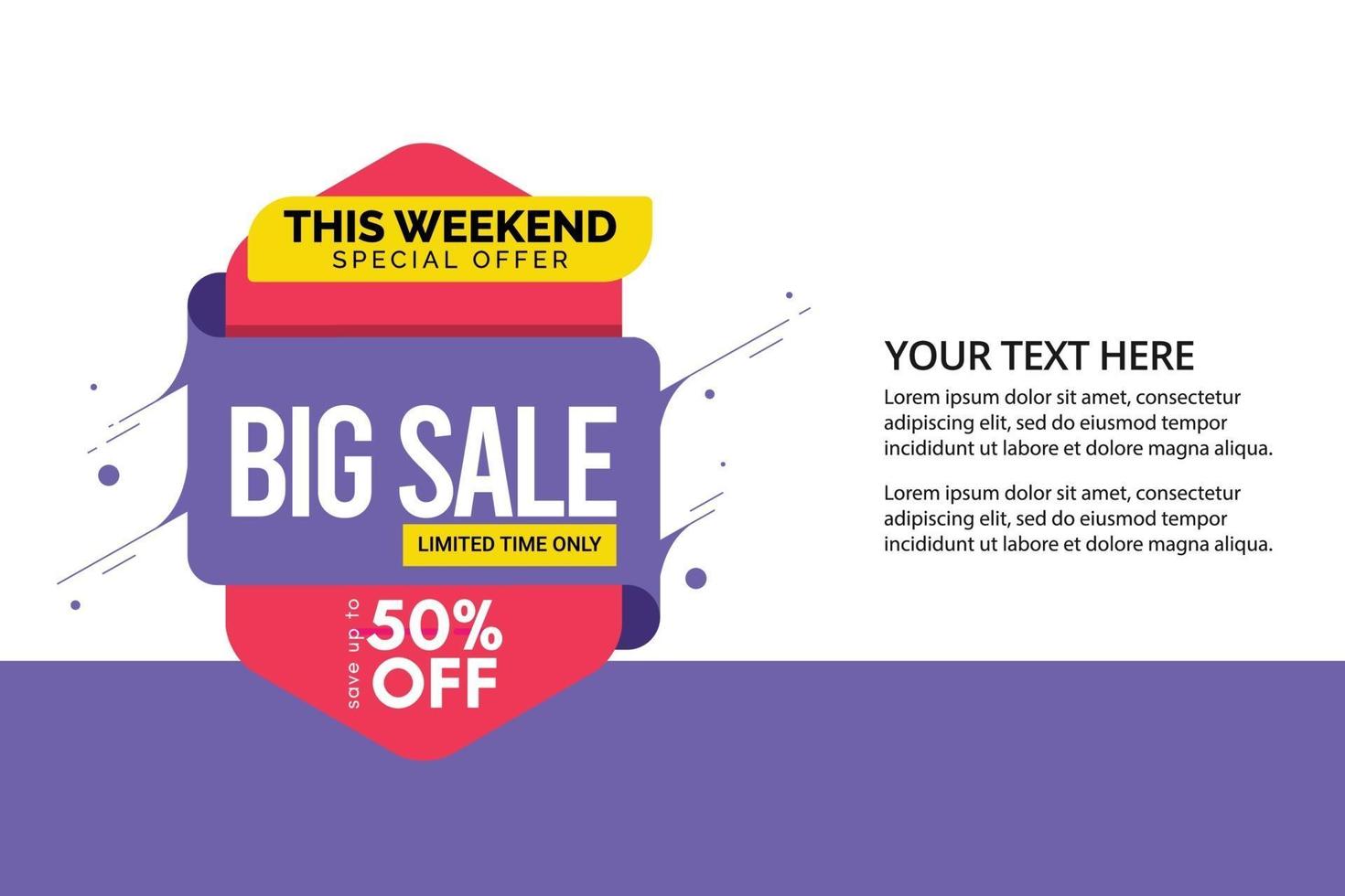 Sale design banner templates. vector