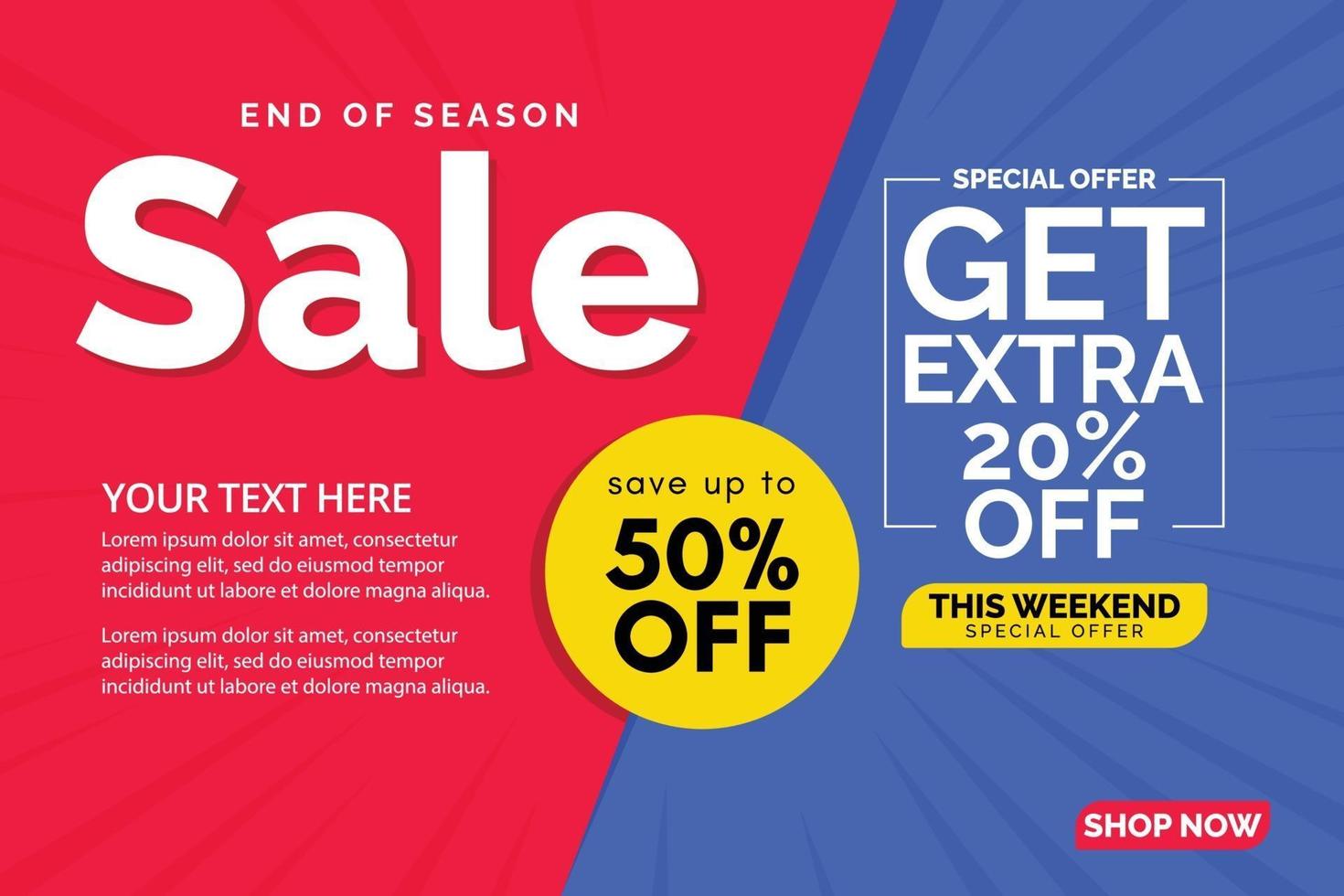 Sale design banner templates. vector