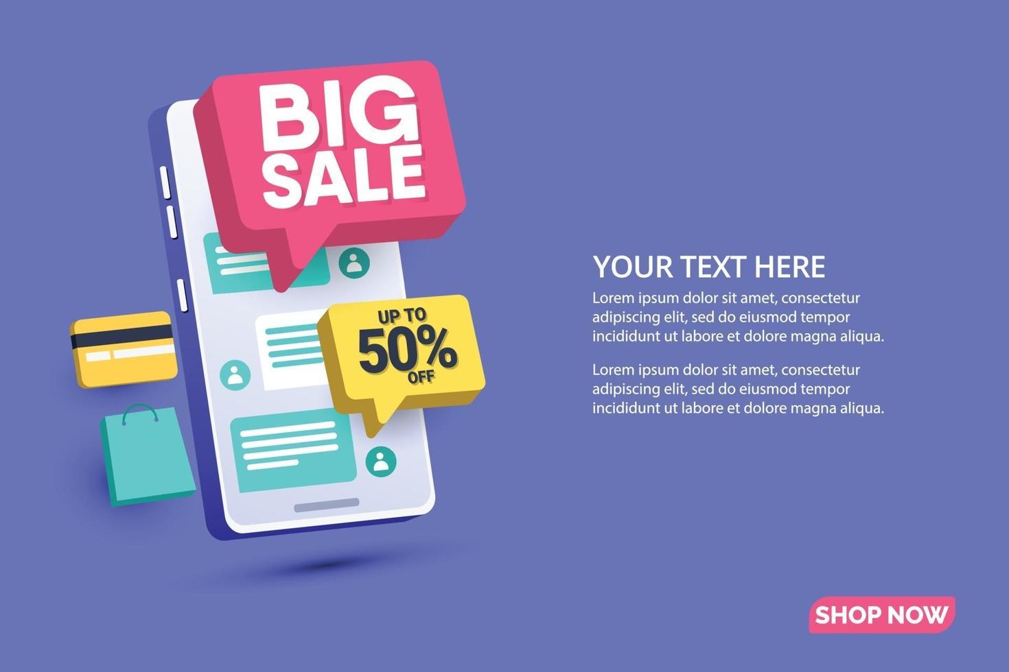 Sale design banner templates. vector