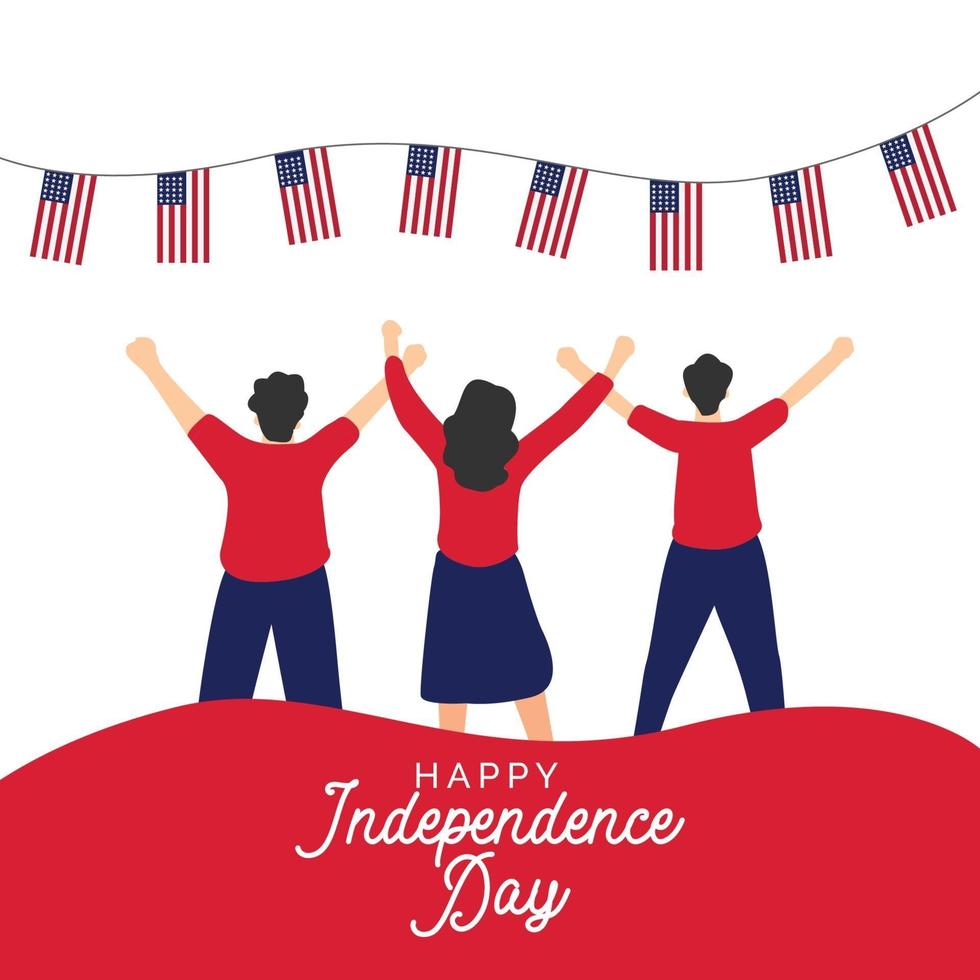United states celebrations banner template. vector