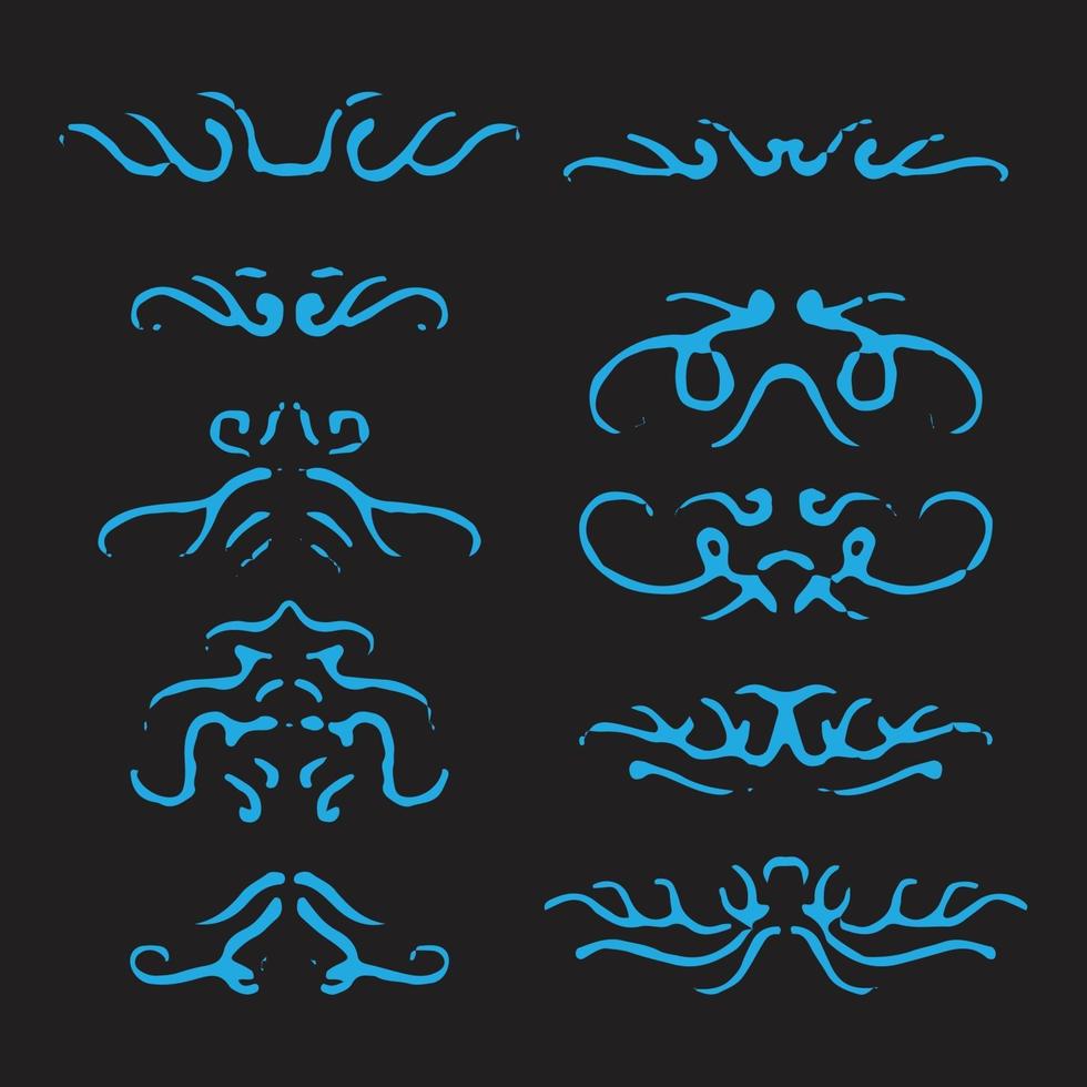 Decorative ornaments design vector