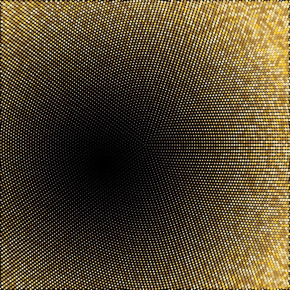 Golden Glitter Halftone Dotted Backdrop Gold Retro Pattern vector