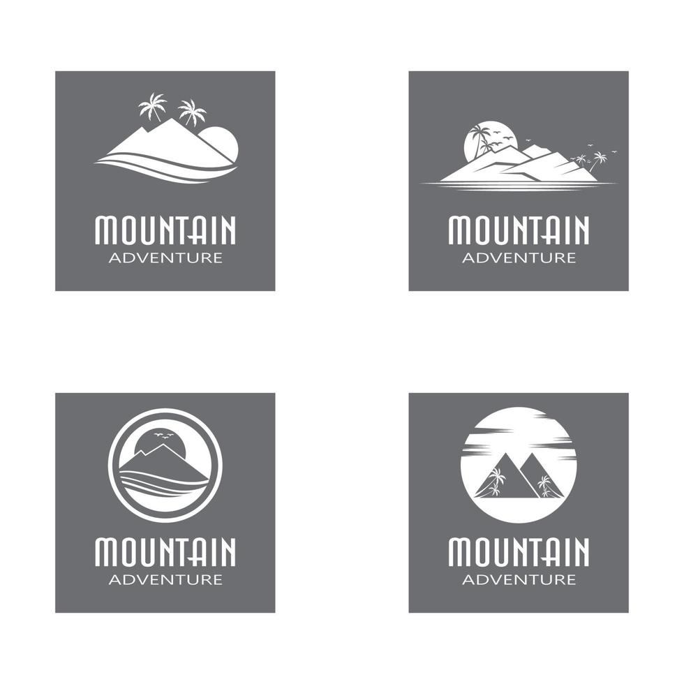 Mountain icon Logo Template Vector illustration design