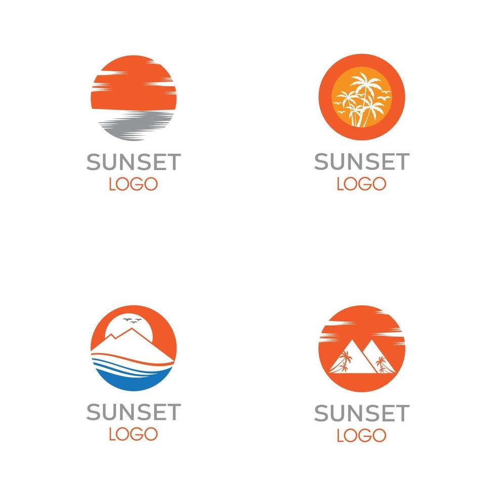 diseño de plantilla de logotipo de icono de ilustración de vector de sol