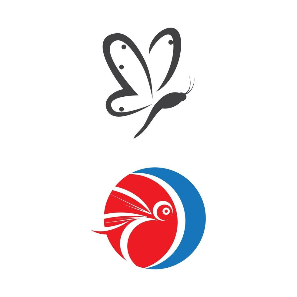 Dragonfly illustration icon vector