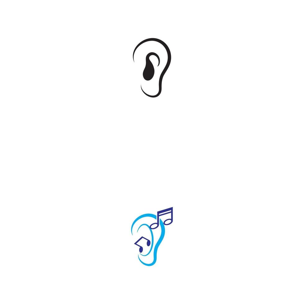 Hearing Logo Template vector