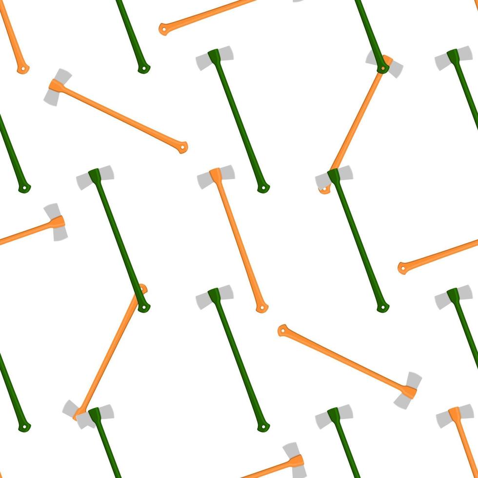 Illustration on theme pattern steel axes with wooden handle vector