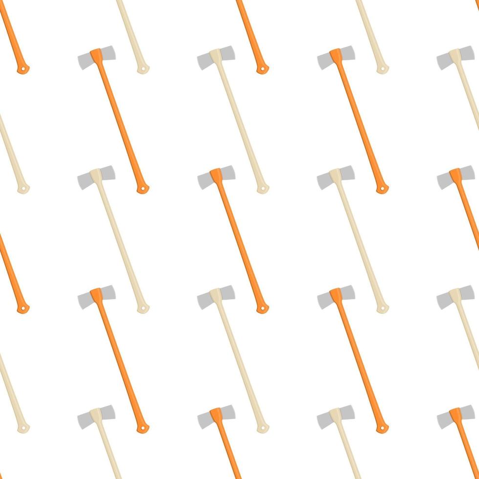 Illustration on theme pattern steel axes with wooden handle vector