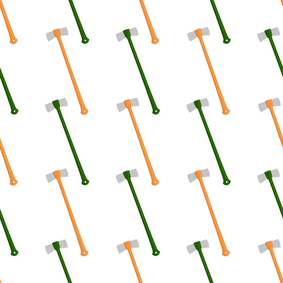 Illustration on theme pattern steel axes with wooden handle vector