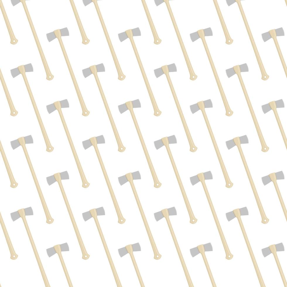Illustration on theme pattern steel axes with wooden handle vector