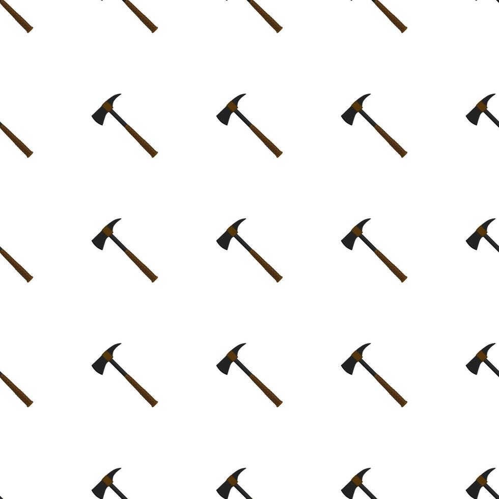 Illustration on theme pattern steel axes with wooden handle vector