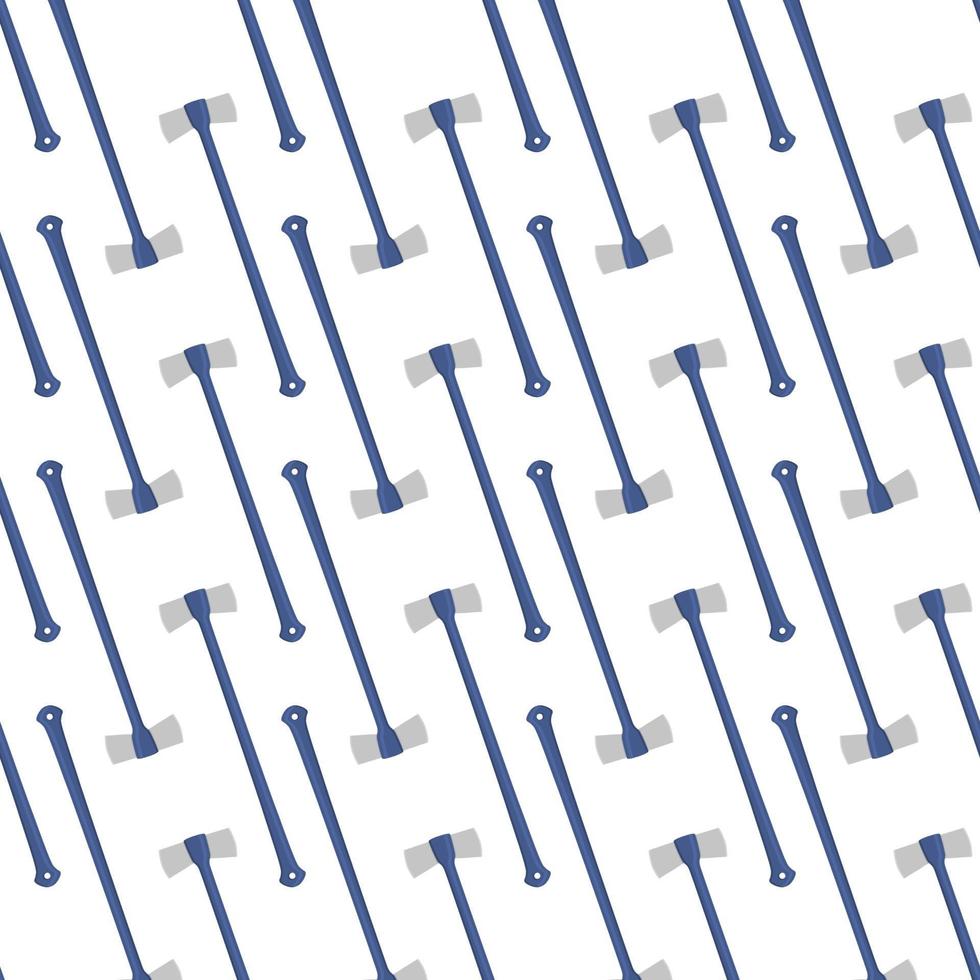 Illustration on theme pattern steel axes with wooden handle vector