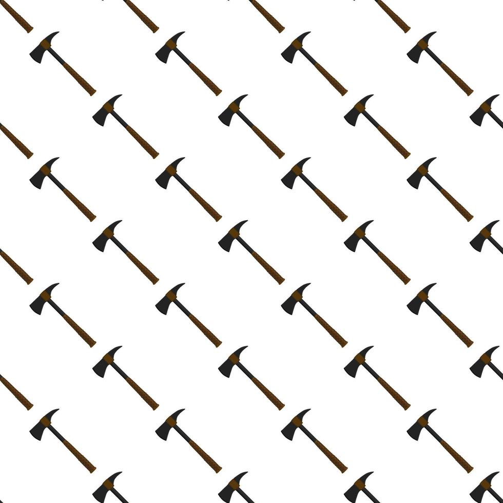 Illustration on theme pattern steel axes with wooden handle vector