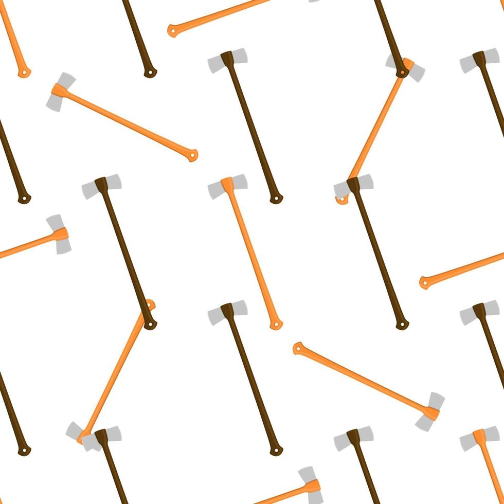 Illustration on theme pattern steel axes with wooden handle vector