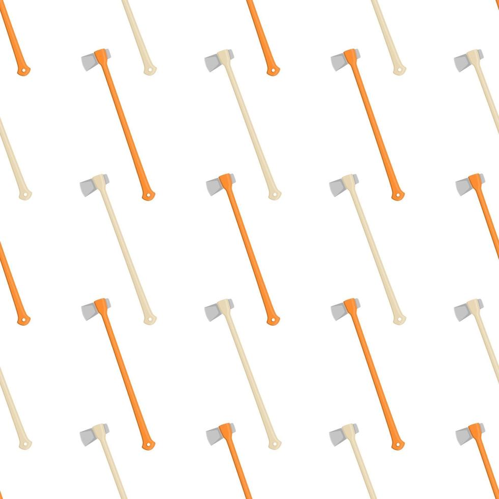 Illustration on theme pattern steel axes with wooden handle vector