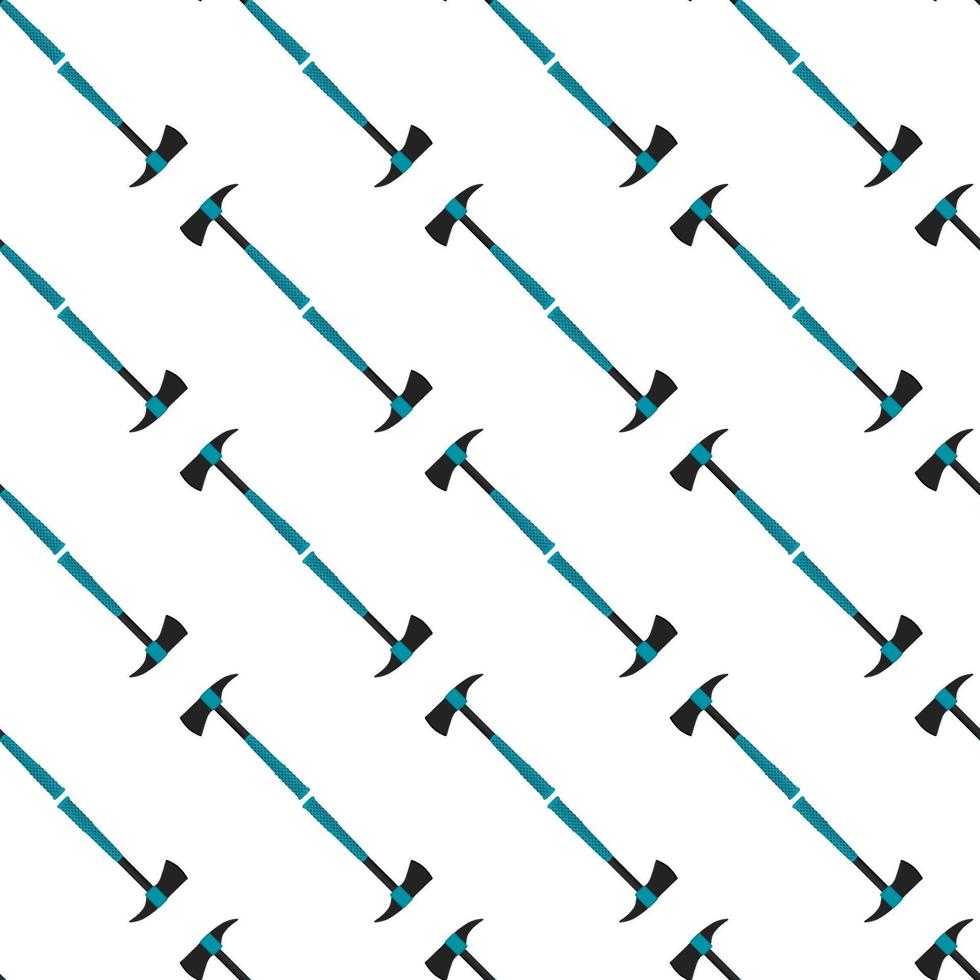 Illustration on theme pattern steel axes with wooden handle vector