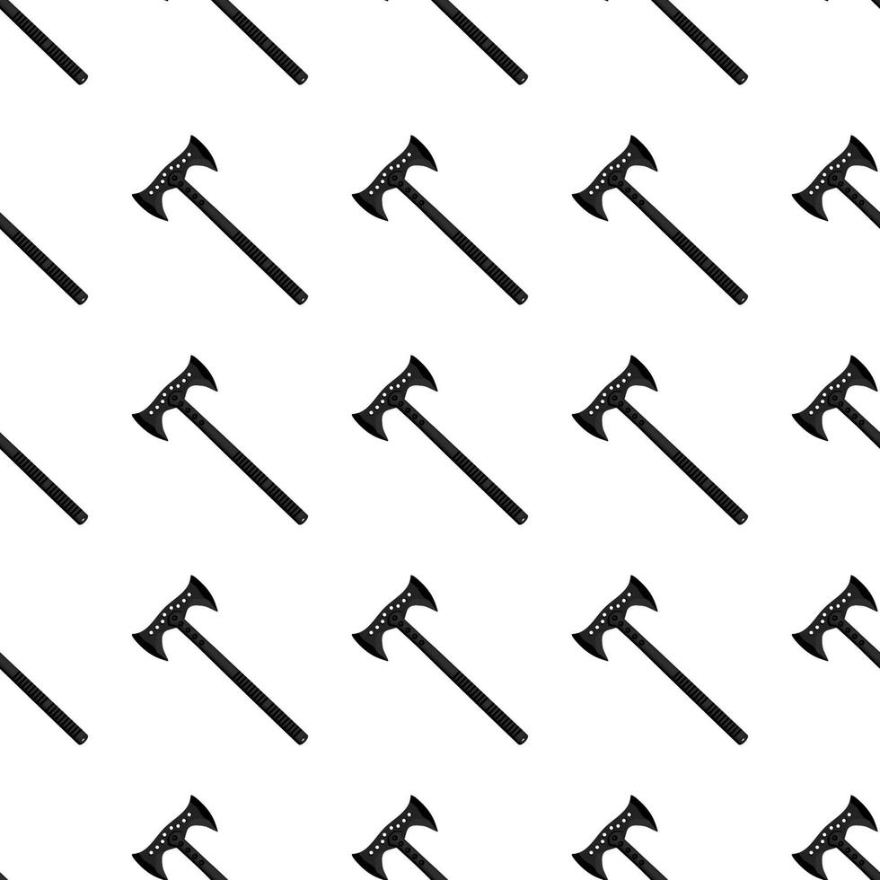 Illustration on theme pattern steel axes with wooden handle vector
