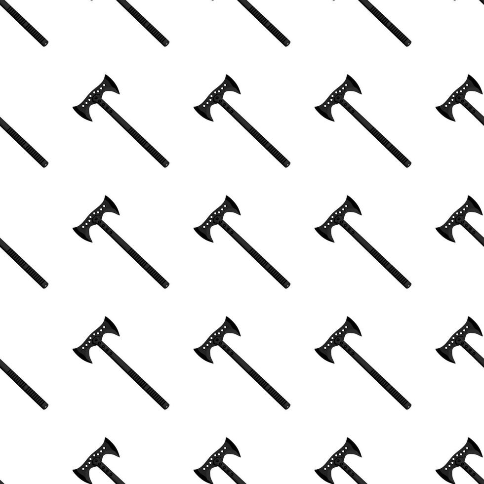 Illustration on theme pattern steel axes with wooden handle vector