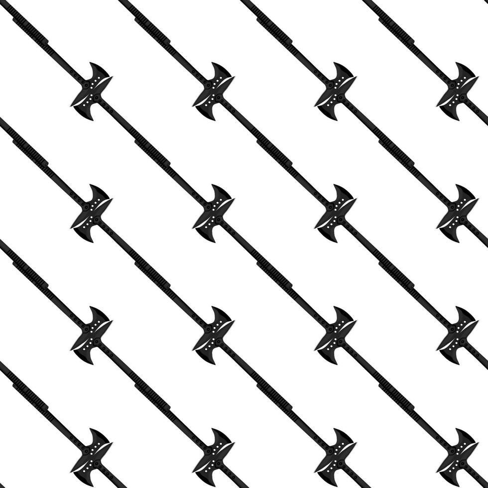 Illustration on theme pattern steel axes with wooden handle vector