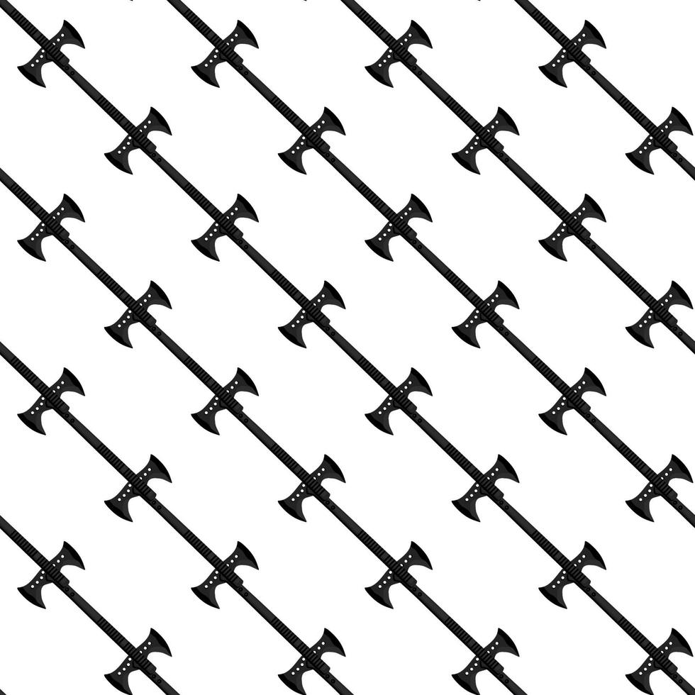 Illustration on theme pattern steel axes with wooden handle vector