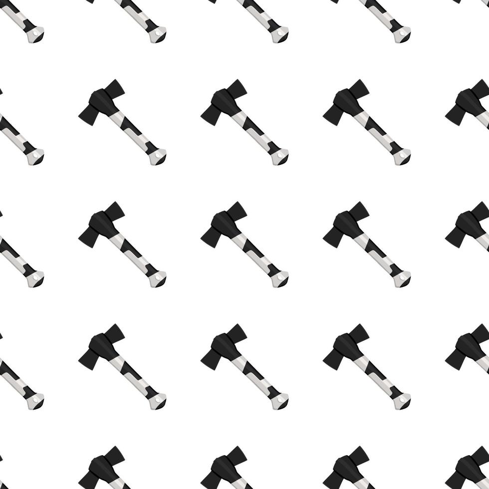 Illustration on theme pattern steel axes with wooden handle vector
