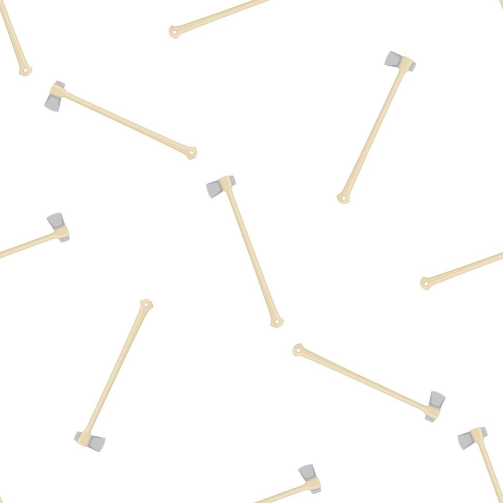 Illustration on theme pattern steel axes with wooden handle vector