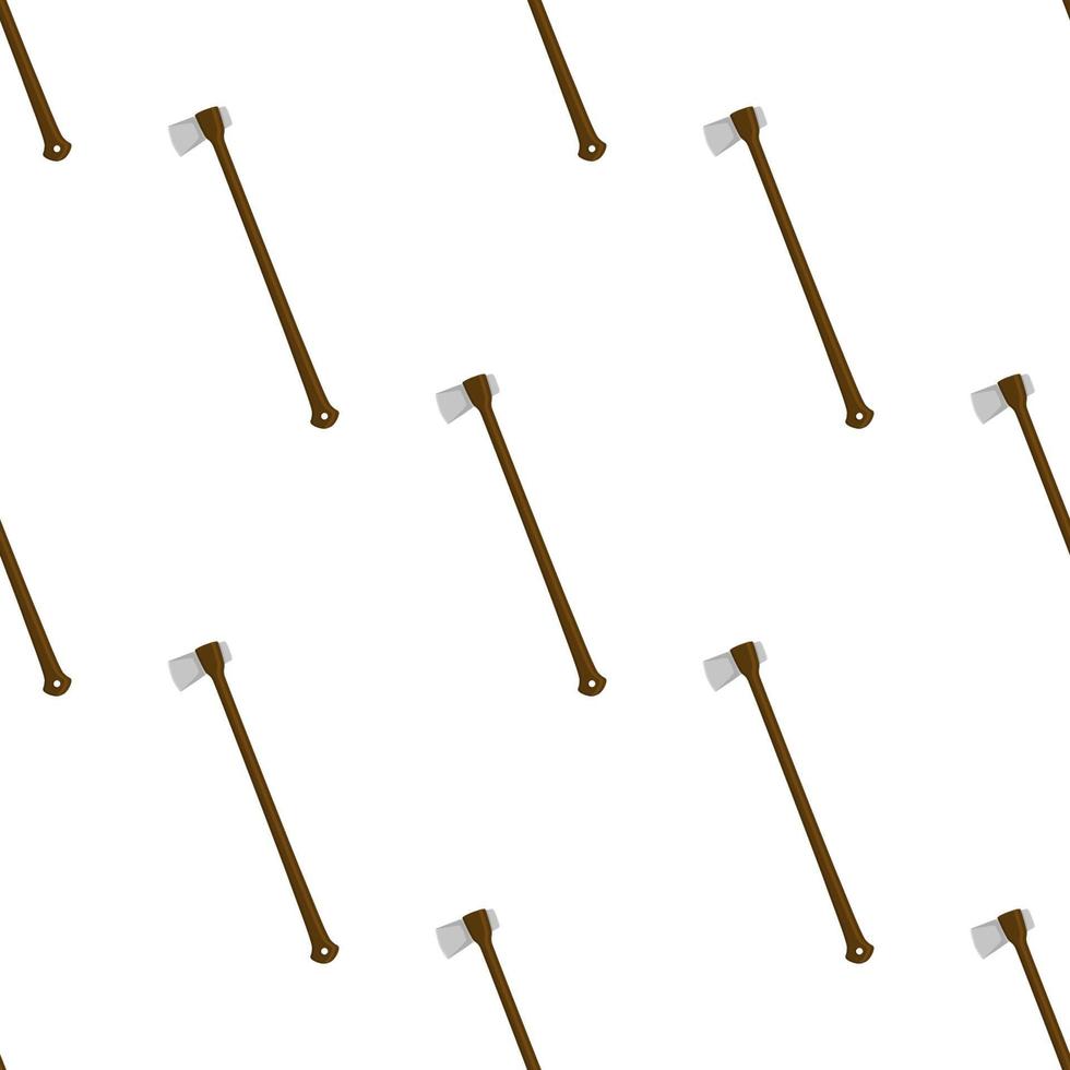 Illustration on theme pattern steel axes with wooden handle vector
