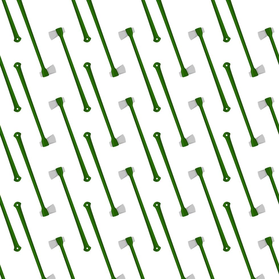 Illustration on theme pattern steel axes with wooden handle vector