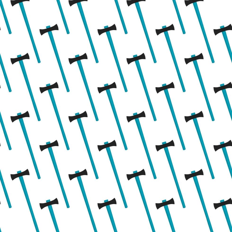 Illustration on theme pattern steel axes with wooden handle vector