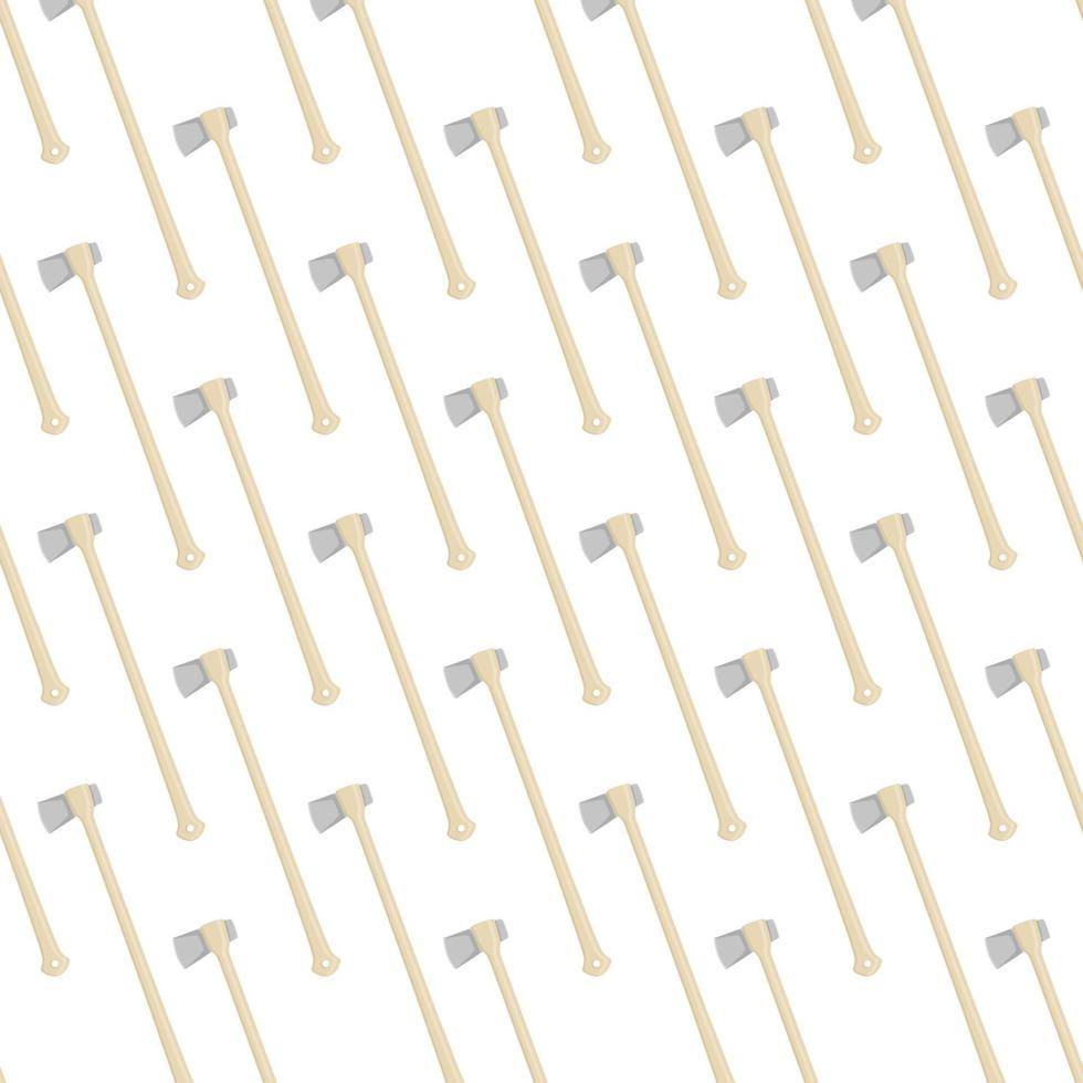 Illustration on theme pattern steel axes with wooden handle vector