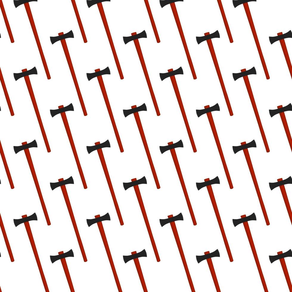 Illustration on theme pattern steel axes with wooden handle vector