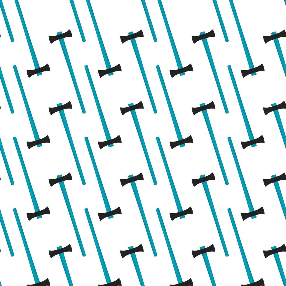 Illustration on theme pattern steel axes with wooden handle vector