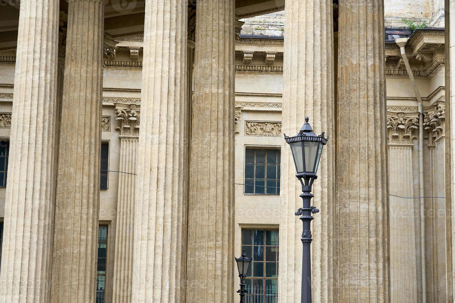 The columns of Kazan Cathedral in St.Petersburg. photo