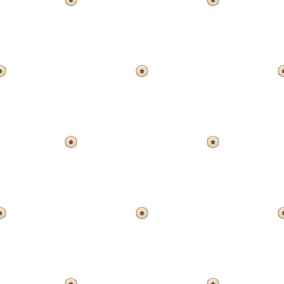big set identical biscuit, kit colorful pastry cookie vector