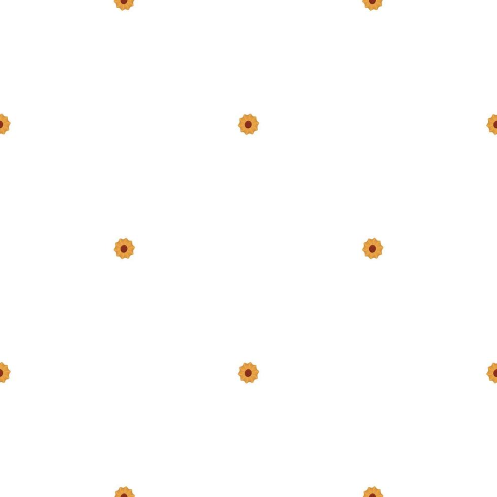 big set identical biscuit, kit colorful pastry cookie vector