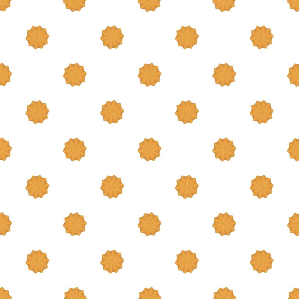 big set identical biscuit, kit colorful pastry cookie vector
