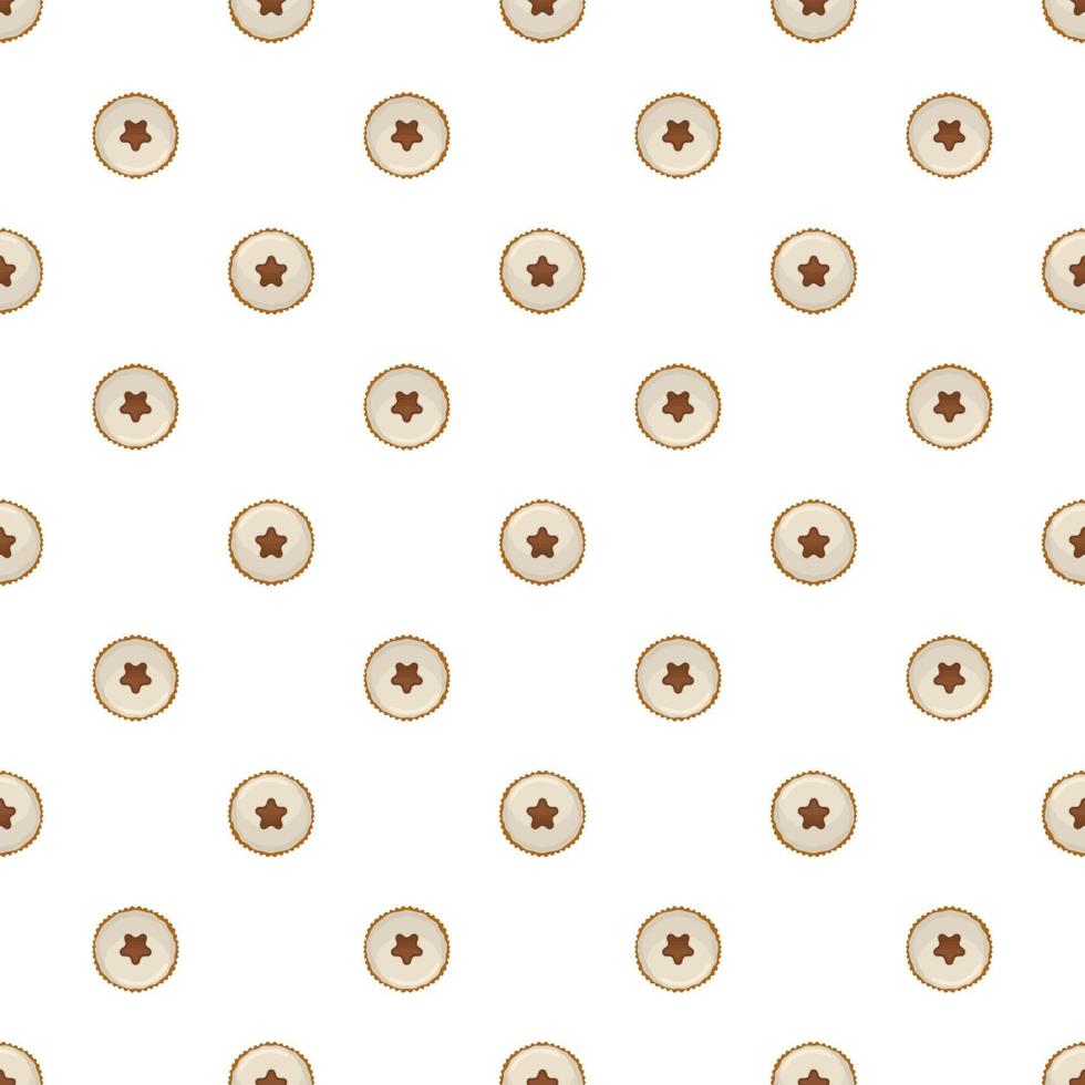 big set identical biscuit, kit colorful pastry cookie vector